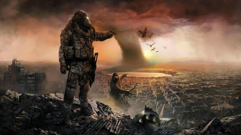 video games, soldier, rock, hurricane, bats, 1080P, architecture, conflict, adult, rock - object, gun, full length, solid, armed forces, military, city