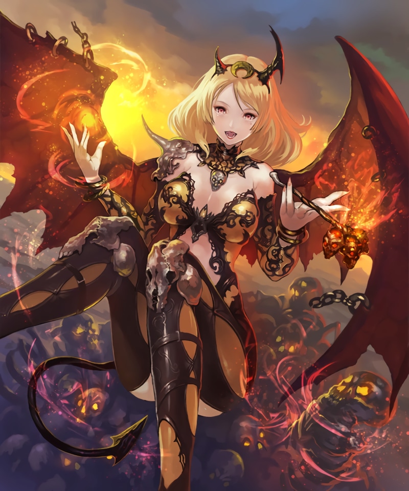 costume, lighting equipment, night, women, blond hair, Soul Dominator (Shingeki no Bahamut), celebration, representation, event, Shingeki no Bahamut