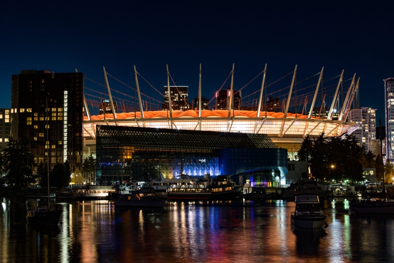 river, illuminated, harbour, sky, built structure, connection, downtown, water, night, nautical vessel, 5K, reflection, waterfront, transportation, mode of transportation