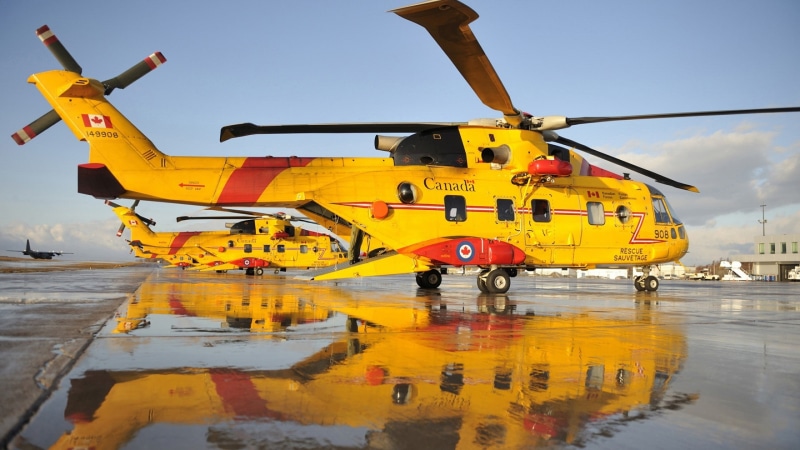 rescue, outdoors, accidents and disasters, air vehicle, coast guards, yellow, water, helicopters, nature, transportation, Agustawestland CH-149 Cormorant