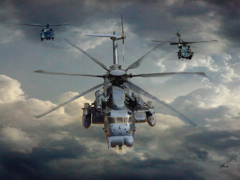 1080P, Sikorsky CH-53 Sea Stallion, Military Helicopters
