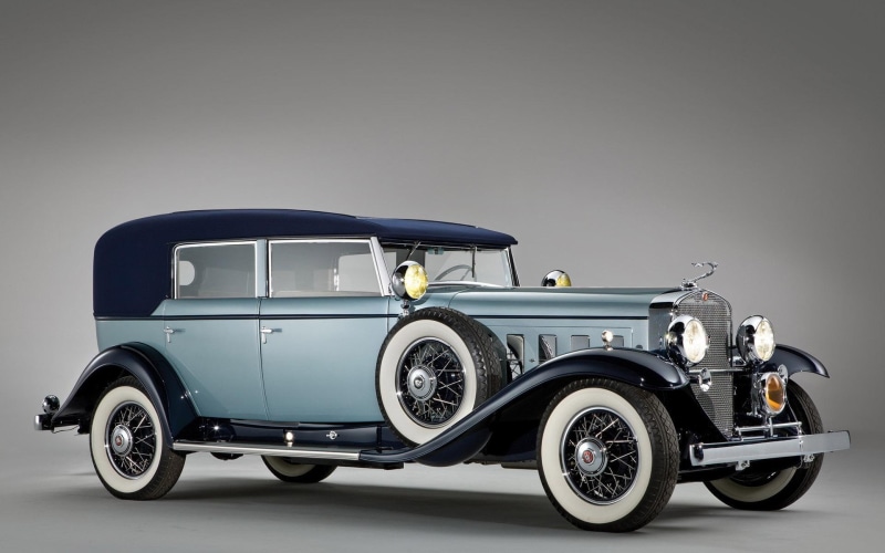 soft, cadillac v-16, vintage, cars, cadillac, v, blue, 1080P, car, top, 1920x1200
