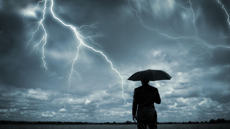thunder, rain, thunderstorm, sign, power in nature, beauty in nature, cloud - sky, lightning, storm cloud, cloud, man, outdoors, storm, ominous, protection