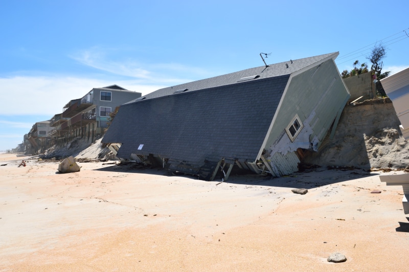 architecture, extreme, beach home, house, ruined, catastrophe, sky, danger, water surge, hurricane irma, building exterior, damage, cyclone, sunny, storm
