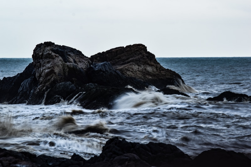 landscape, nature, wave, power in nature, wind, outdoors, land, moody, sport, breaking, rock - object, clouds, solid, sea, crash, seascape, power, rock formation