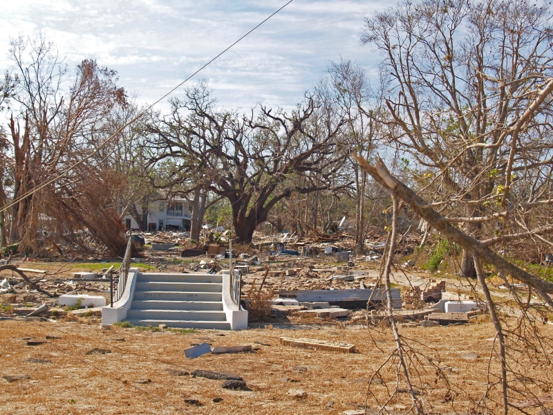 building, gulfport, calamity, cloud - sky, stairs, house, tree, land, gabriel raggio, winter, fair weather, earthquake, grass, outdoors, building exterior