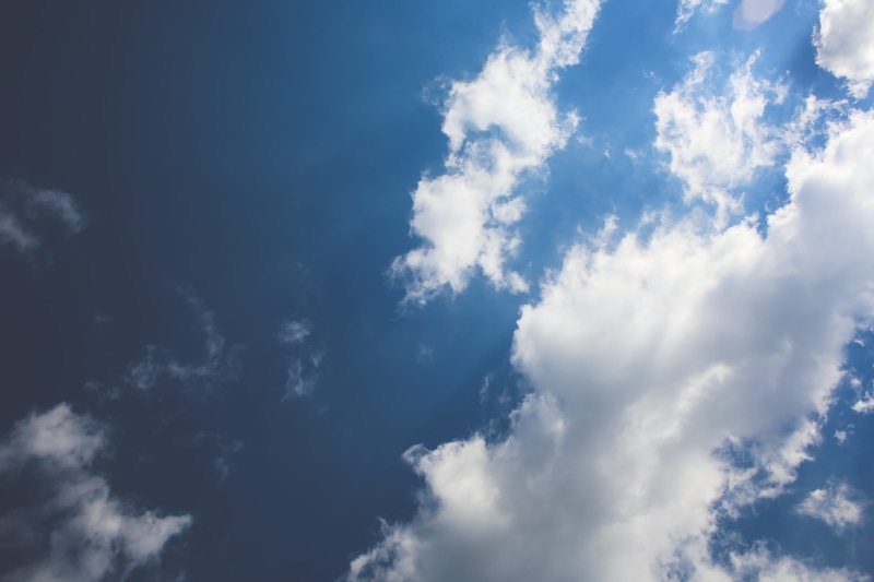 backgrounds, sky, low angle view, cloudscape, outdoors, light - Natural Phenomenon, summer, space, White Clouds, idyllic, 4K, clouds, day, sunlight, meteorology