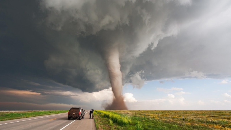 daring, transportation, thunderstorm, field, cloud, horizon over land, extreme weather, storm chasing, car, energy, motor vehicle, ecoregion, storm chaser