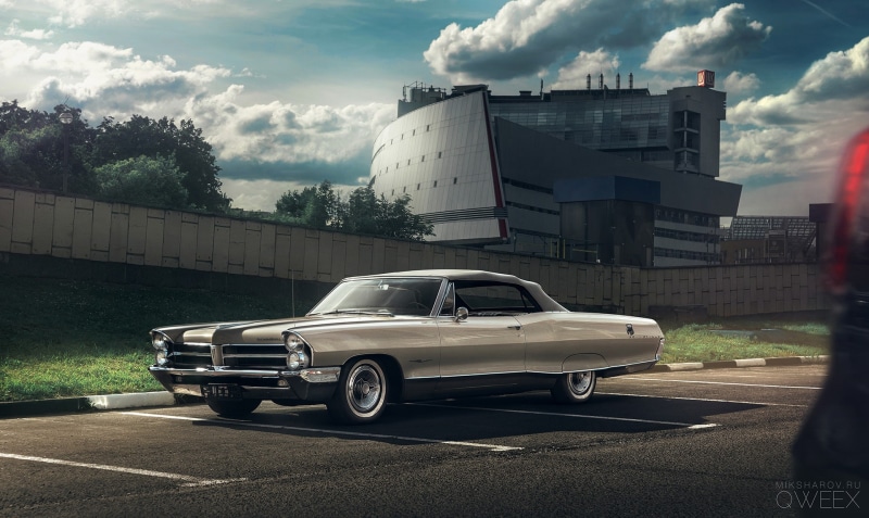 vehicle, Pontiac, Pontiac Bonneville 1965 Convertible, 1080P, 1965 (Year), car