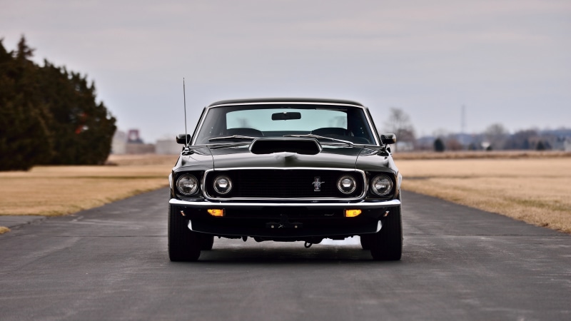 ford mustang boss 429, muscle car, boss 429, ford, ford mustang, 5K, black car, classic car