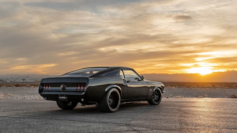 Muscle Car, 1080P, Black Car, Ford, Car, Old Car, Ford Mustang Boss 429