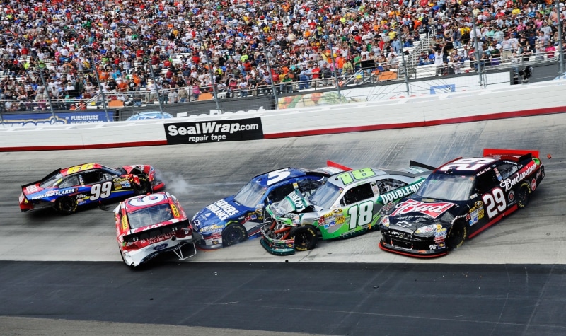 1080P, Nascar, crash, race cars