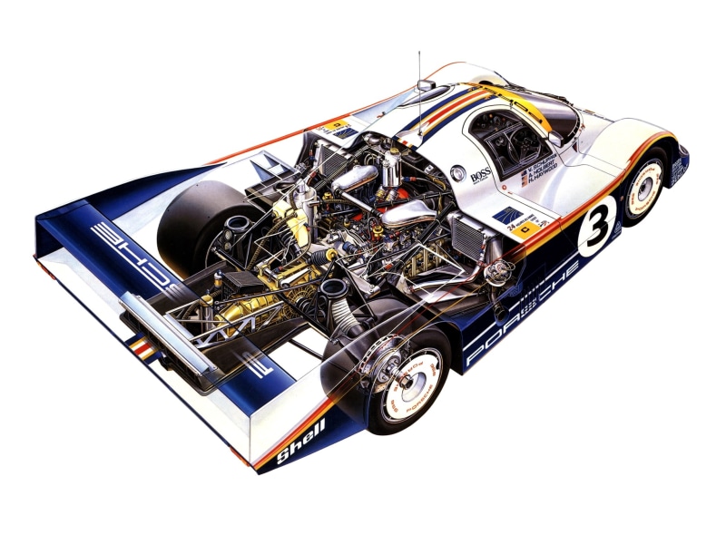 1080P, engine, engines, coupe, 956, racing, race, classic, cutaway, 1983, porsche