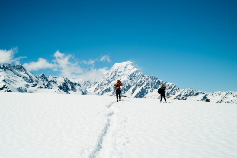 snowcapped mountain, day, photographer, mountain, 4K, climbing, bag pack, daytime, photo, scenics - nature, activity, cold temperature, winter sport, blue