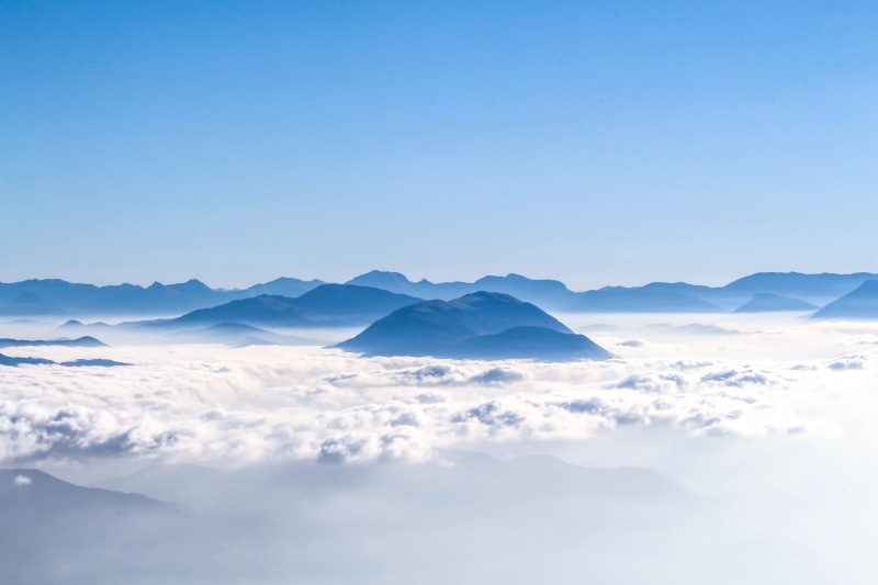cold - Temperature, white, copy space, panoramic, black, 5K, mountain Peak, sky, white color, no People, day, snowcapped mountain, clear Sky, high Up