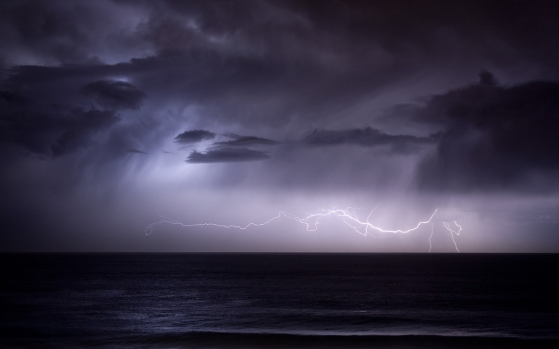 overcast, hurricane - Storm, warning sign, rain, horizon, sea, summer, awe, sunlight, thunderstorm, coastline, weather, spooky, storm, backgrounds, sunset