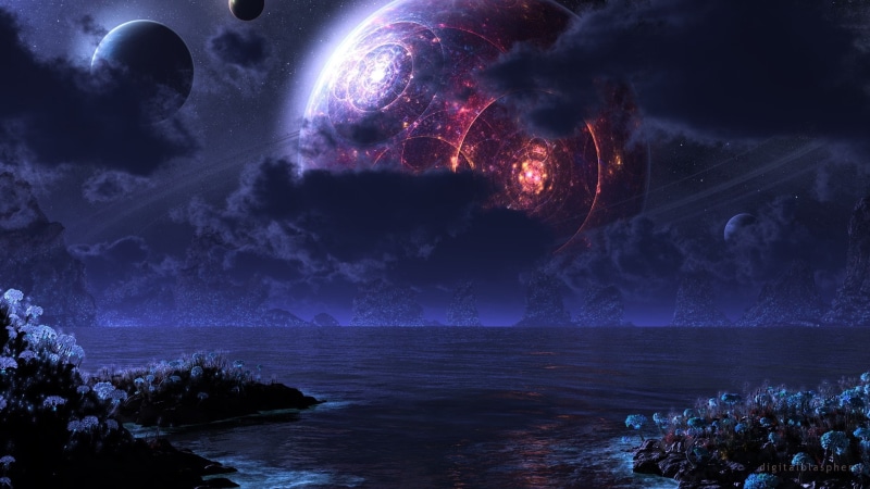 landscape, planet, 1080P, hd, civilization, alien, fantasy