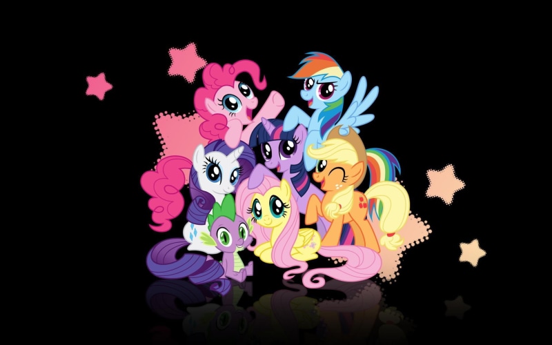 close-up, my little pony, illuminated, pony, decoration, spike, indoors, 1080P, rainbow dash, cartoon, backgrounds, computer Graphic, pinkie pie, little