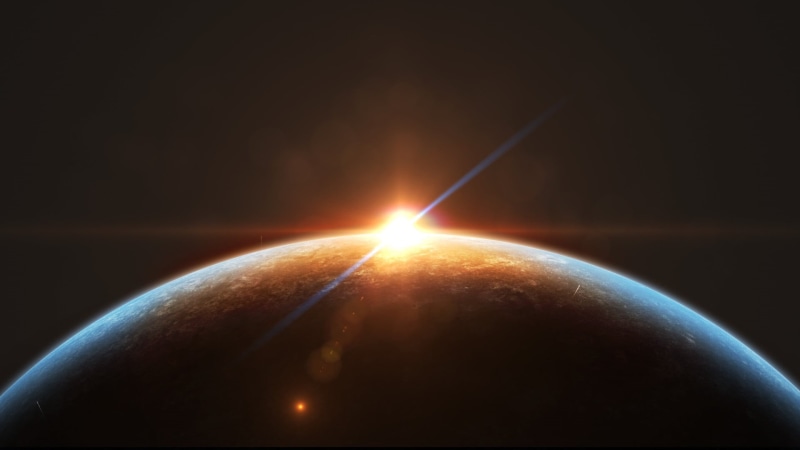 planet, sunlight, space art, single object, copy space, nature, 1080P, sunbeam, digital art, astronomy, earth, space, mystery, planet earth, Sun, lens flare