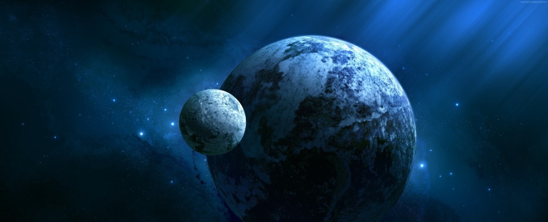 stars, 4K, planet, ultra hd, Exoplanet, space, Kepler-452b