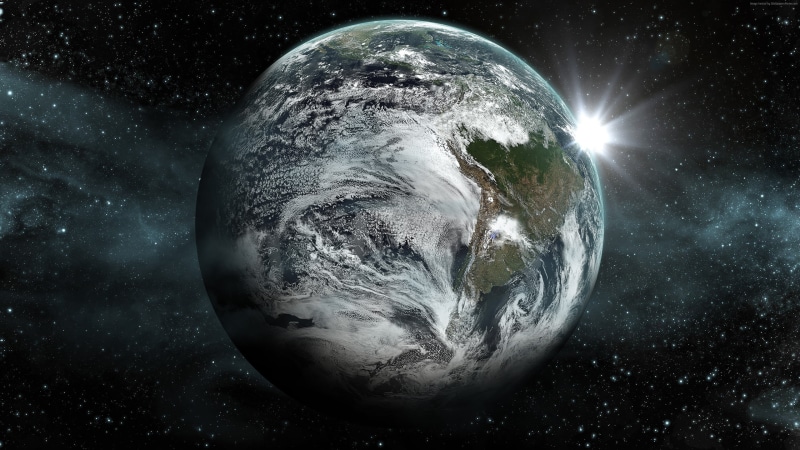 2K, space exploration, astronomy, space, sky, planet, sphere, shape, kepler 452b, outdoors, physical geography, science, night, no people, geometric shape