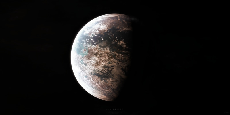 the atmosphere, exoplanet, Kepler-186 f, 8K, oceans