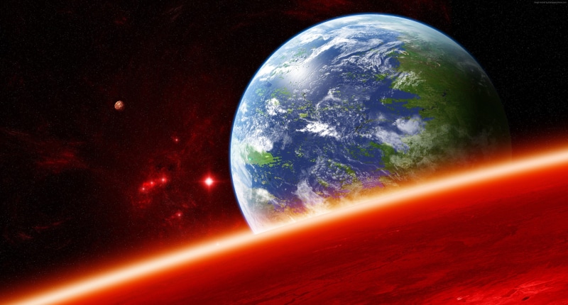 Exoplanet, planet, stars, space, 4K, Kepler-452b