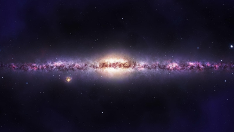 milky way, galaxy, stars, space, purple, sky, astronomy, outer space, universe, 4K, astronomical object