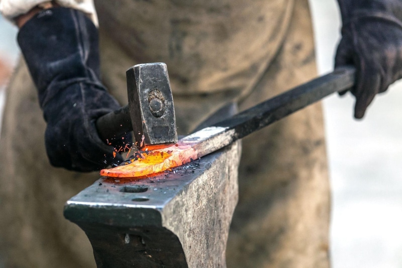 blacksmith, metal, 1080P, hammer, anvil