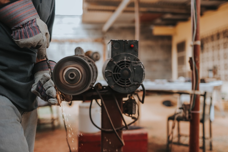 day, spark, machinery, factory, equipment, metal, art and craft, workshop, occupation, close-up, iron, business, indoors, industry, cooperation, man, by hand