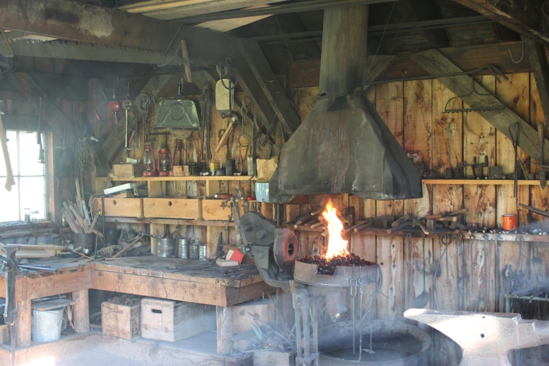 metal, wood, heat - temperature, retro, equipment, flame, machinery, fire - natural phenomenon, assorted, indoors, blacksmith, tools, metal industry, no people