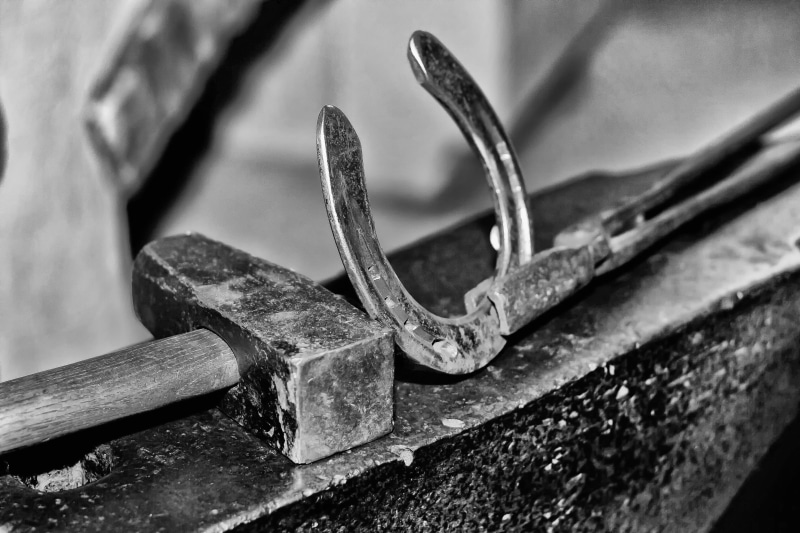 selective focus, suspended, nail, lucky charm, selective, day, focus on foreground, decoration, blacksmith, metal, steel, solid, photography, single object