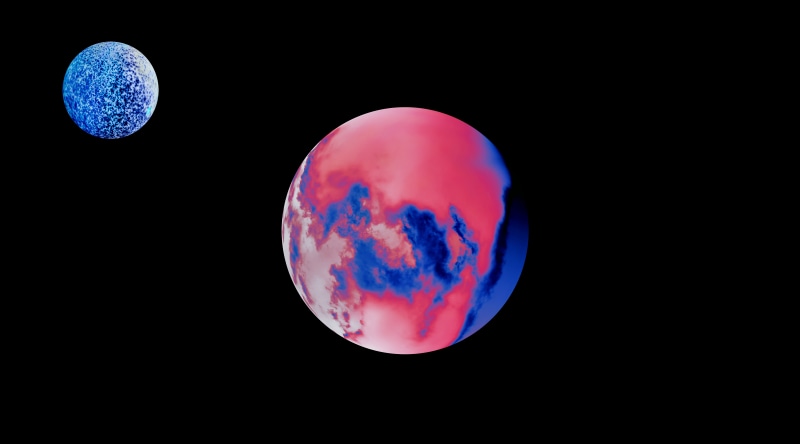 planet, amoled, digital art, space art, abstract, 8K, space