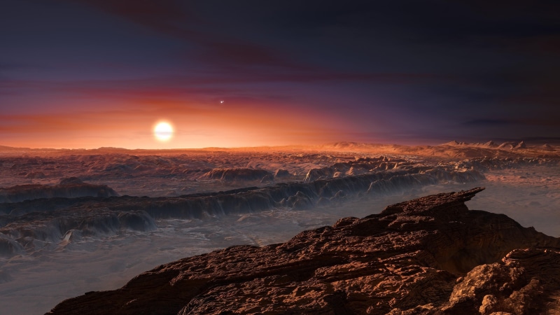earthlike, horizon, space art, sea, alien planet, atmosphere, sky, surface, sun, 4K