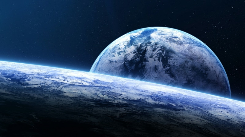space, fantasy art, earthlike, 4K, space fantasy, space art, sky, universe, planet