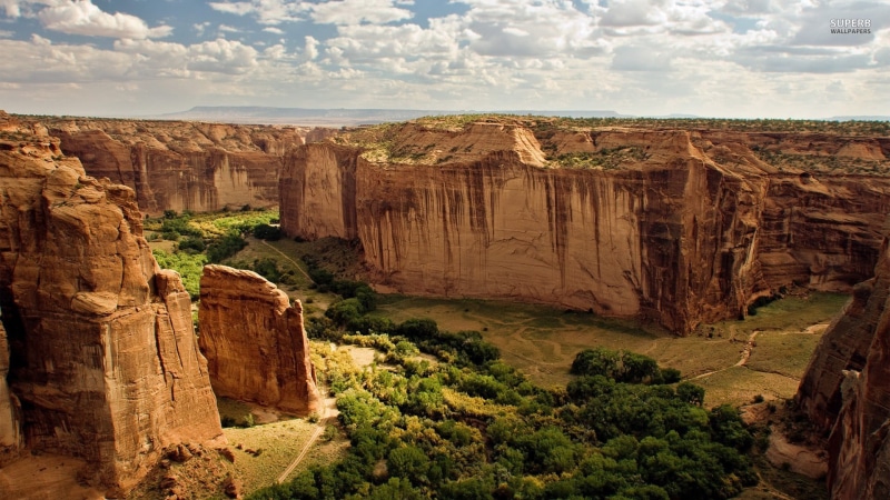 1080P, tranquil scene, nature, beauty in nature, canyon, sandstone, geology, rock formation, solid, climate, outdoors, no people, scenics - nature, bench