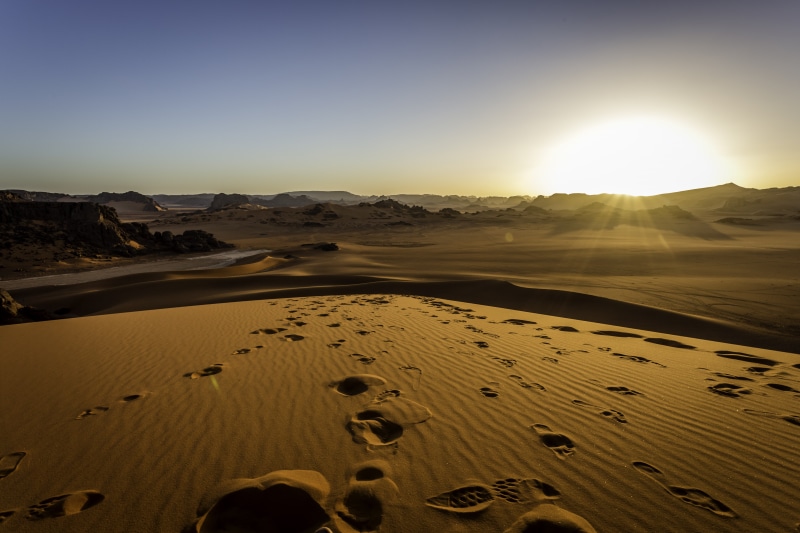 Sahara, Sand, Landscape, Algeria, 5K, Earth, Desert, Dune, Tassili NAjjer, Africa