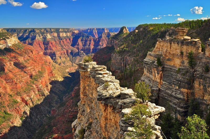 Grand Canyon National Park, 1080P, mountains, park, national, trees, USA, canyon, grand, sky, clouds