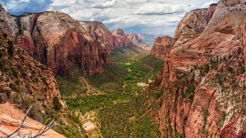 8k uhd, united states, valley, 8K, zion national park, utah, canyon, angels landing