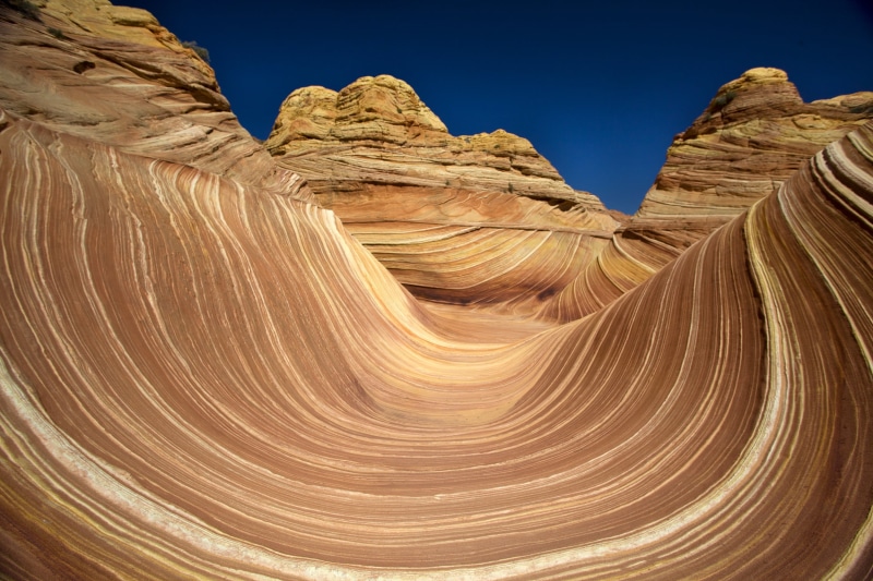 landscape, arizona, 1080P, The Wave, geology, sandstone, daytime, Grand Canyon Arizona, grand, rock - Object, outdoors, nature, sand, eroded, canyon, wave