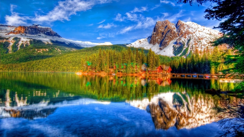 tablet, canada, lake, pc, national, photography, columbia, mobile, park, hd, british, emerald, 2K, yoh, landscape