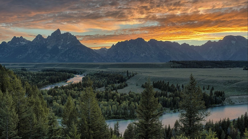 mobile, water, national, snake, tree, sky, teton, wyoming, mountain peak, plant, overlook, tablet, no people, laptop, hd, nature, phones, states, sun, land