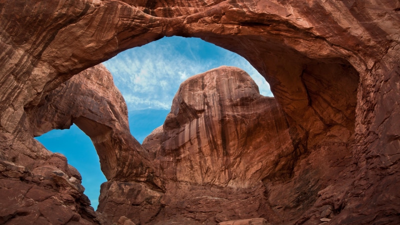 physical geography, park, rock - object, eroded, arid climate, tranquility, low angle view, usa, nature, beauty in nature, scenics - nature, geology, rock formation
