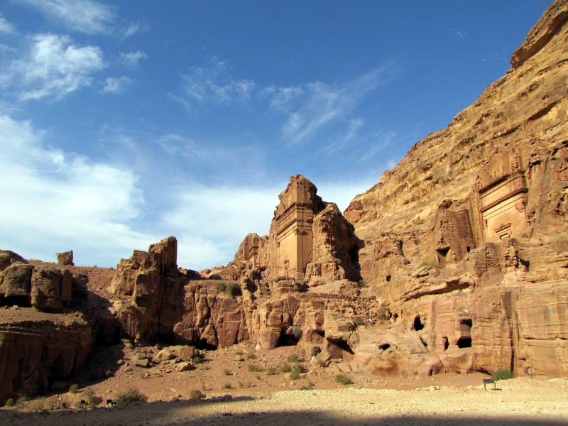 desert, Travel, scenics, brown, 4K, sky, blue sky, sandstone, rock - Object, brown mountain, uSA, utah, mountain, outdoors, nature, Petra-Jordan, blue