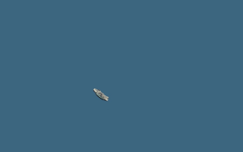 no people, sky, Millennium Falcon, low angle view, animal themes, mid-air, Star Wars, minimalism, clear sky, flying, outdoors, beauty in nature, animal