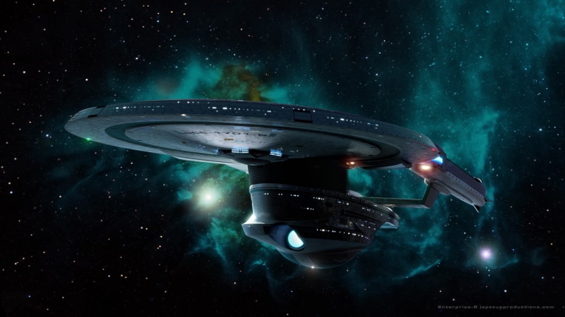 spaceship, trek, stars, star, nebula, starship, enterprise, 1080P