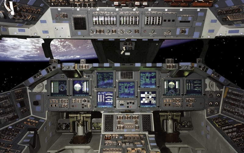 vehicle interior, day, complexity, cockpit, ship, switch, control panel, direction, transportation, high angle view, no people, communication, 1080P, mode of transportation