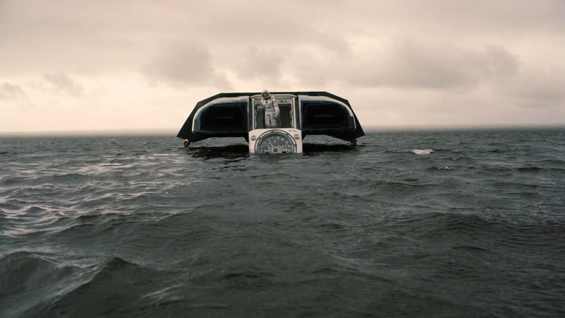 Mystery, sunset, Futurictic, interstellar, sea, horizon, scenics - nature, no people, horizon over water, sky, land, fi, space, mode of transportation