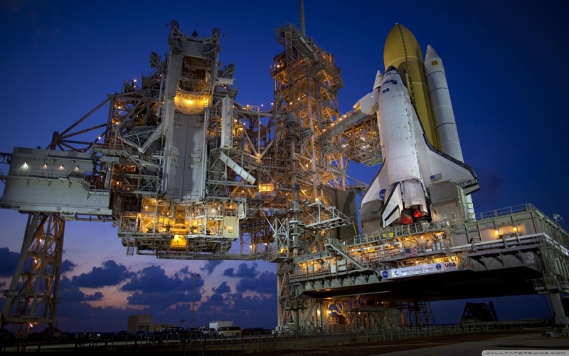 Cape Canaveral, NASA, refinery, nature, space shuttle, 720P, chemical plant, transportation, fuel and power generation, rocket, outdoors, technology, pipe - tube