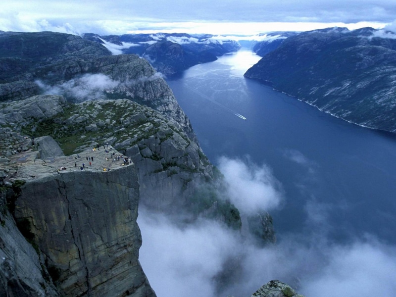 nature and landscapes, fjords, norway, 2K, preikestolen, europe